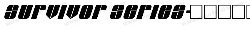 Survivor Series字体转换